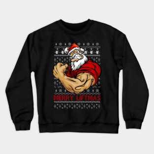 Merry Liftmas Ugly Christmas Gym Workout Gift Mens Crewneck Sweatshirt